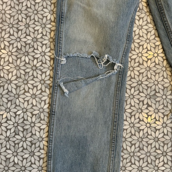 Women's Re/Done Originals Grunge Jeans in Dirty Destroy Wash, Size 26 - Picture 6 of 14